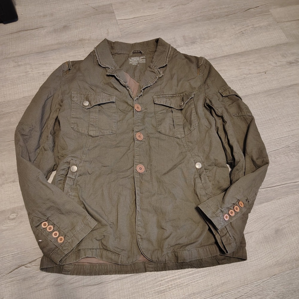 Guess Company Marciano Mens Olive Green Military Field Jacket X643Y836 Large